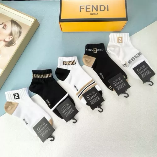 Replica Fendi Socks #1310448 $25.00 USD for Wholesale