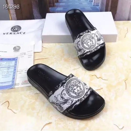 Replica Versace Slippers For Men #1311156 $45.00 USD for Wholesale