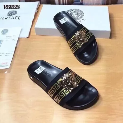 Replica Versace Slippers For Men #1311160 $45.00 USD for Wholesale