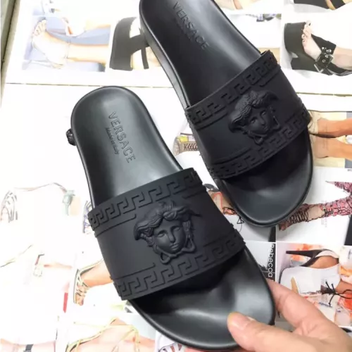 Replica Versace Slippers For Men #1311178 $45.00 USD for Wholesale