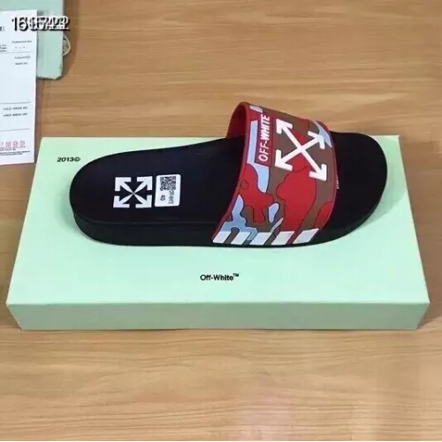 Replica Off-White Slippers For Men #1311190 $45.00 USD for Wholesale