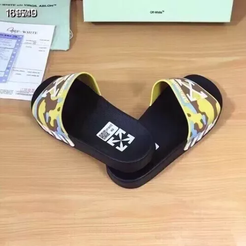Replica Off-White Slippers For Men #1311191 $45.00 USD for Wholesale