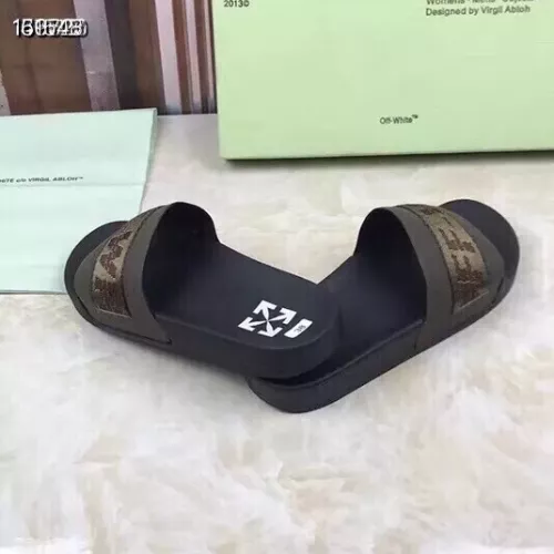 Replica Off-White Slippers For Women #1311208 $45.00 USD for Wholesale