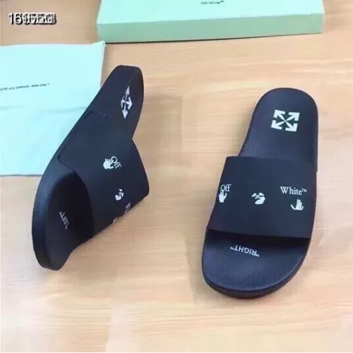 Replica Off-White Slippers For Men #1311215 $45.00 USD for Wholesale