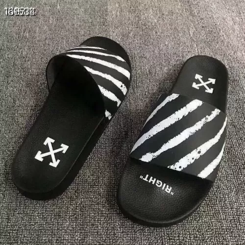 Replica Off-White Slippers For Men #1311222 $45.00 USD for Wholesale