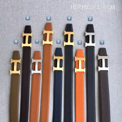 Replica Hermes AAA Quality Belts In 3.8cm For Men #1313892 $48.00 USD for Wholesale
