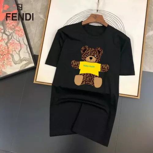 Fendi T-Shirts Short Sleeved For Unisex #1314482 $25.00 USD, Wholesale Replica Fendi T-Shirts
