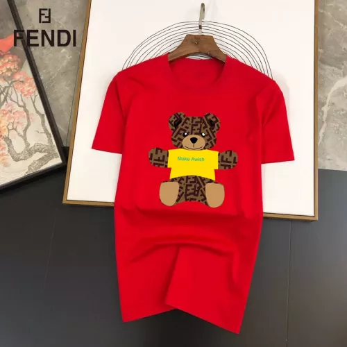 Fendi T-Shirts Short Sleeved For Unisex #1314486 $25.00 USD, Wholesale Replica Fendi T-Shirts