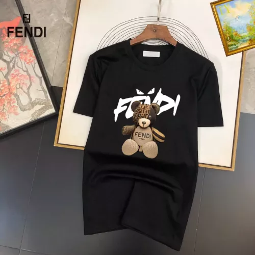 Fendi T-Shirts Short Sleeved For Unisex #1314488 $25.00 USD, Wholesale Replica Fendi T-Shirts
