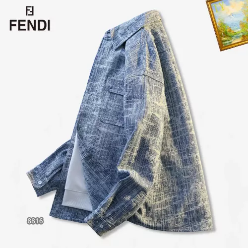 Replica Fendi Jackets Long Sleeved For Men #1314566 $60.00 USD for Wholesale