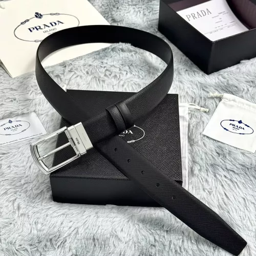 Prada AAA Quality Belts In 3.5cm For Men #1314711 $64.00 USD, Wholesale Replica Prada AAA Quality Belts