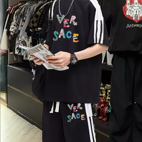 Versace Tracksuits Short Sleeved For Men #1314881 $80.00 USD, Wholesale Replica Versace Tracksuits