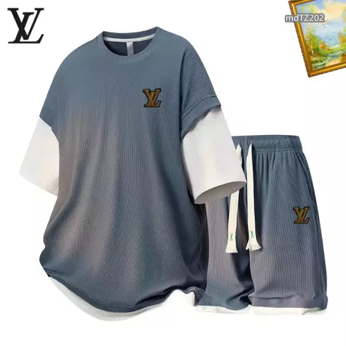 Louis Vuitton LV Tracksuits Short Sleeved For Men #1315436 $48.00 USD, Wholesale Replica Louis Vuitton LV Tracksuits