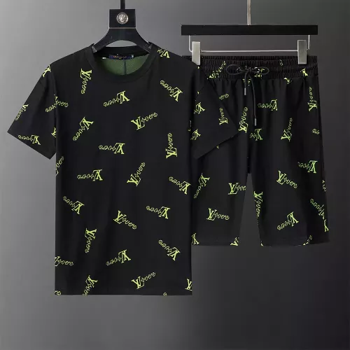 Louis Vuitton LV Tracksuits Short Sleeved For Men #1315554 $42.00 USD, Wholesale Replica Louis Vuitton LV Tracksuits
