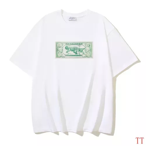 Off-White T-Shirts Short Sleeved For Unisex #1316002