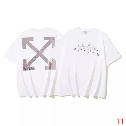 Off-White T-Shirts Short Sleeved For Unisex #1316029