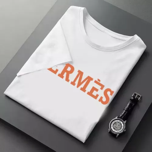 Replica Hermes T-Shirts Short Sleeved For Men #1316363 $23.00 USD for Wholesale