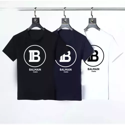 Replica Balmain T-Shirts Short Sleeved For Men #1316540 $23.00 USD for Wholesale