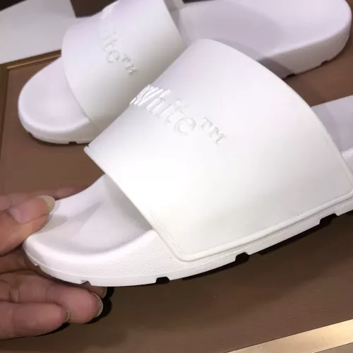 Replica Off-White Slippers For Men #1317136 $56.00 USD for Wholesale