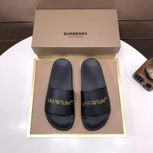 Replica Off-White Slippers For Men #1317143 $56.00 USD for Wholesale