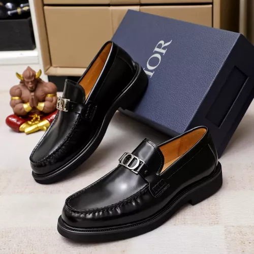 Christian Dior Leather Shoes For Men #1317184 $98.00 USD, Wholesale Replica Christian Dior Leather Shoes