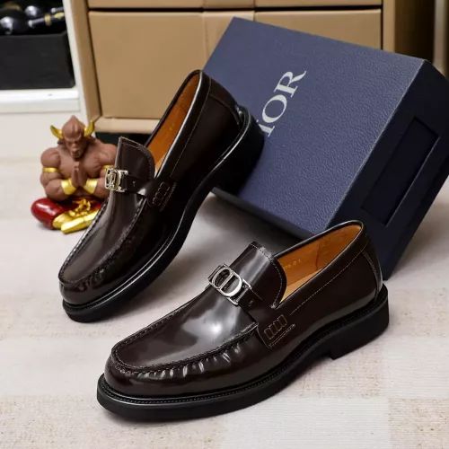 Christian Dior Leather Shoes For Men #1317185 $98.00 USD, Wholesale Replica Christian Dior Leather Shoes