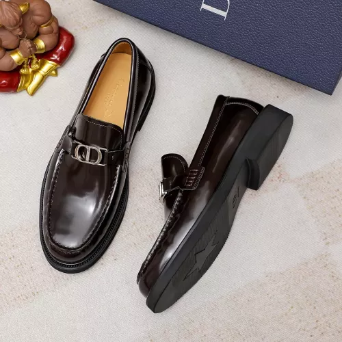 Replica Christian Dior Leather Shoes For Men #1317185 $98.00 USD for Wholesale