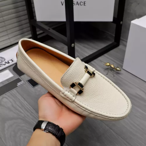 Replica Versace Leather Shoes For Men #1317265 $76.00 USD for Wholesale