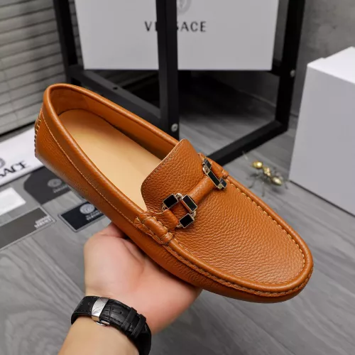 Replica Versace Leather Shoes For Men #1317266 $76.00 USD for Wholesale