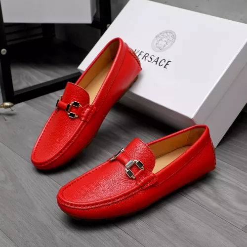 Replica Versace Leather Shoes For Men #1317268 $76.00 USD for Wholesale