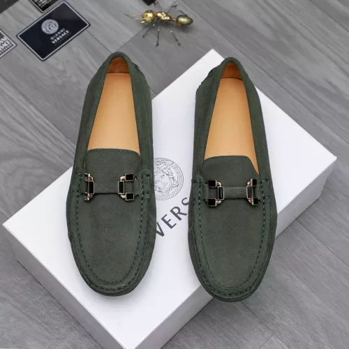 Replica Versace Leather Shoes For Men #1317282 $76.00 USD for Wholesale