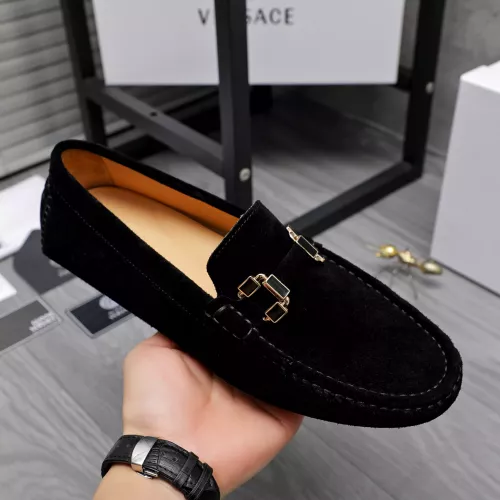Replica Versace Leather Shoes For Men #1317285 $76.00 USD for Wholesale