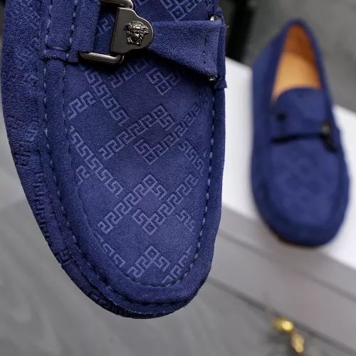 Replica Versace Leather Shoes For Men #1317287 $76.00 USD for Wholesale