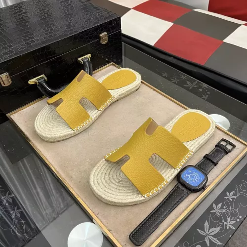 Hermes Slippers For Men #1317389 $60.00 USD, Wholesale Replica Hermes Slippers