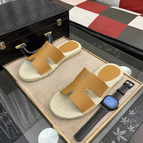Hermes Slippers For Men #1317392 $60.00 USD, Wholesale Replica Hermes Slippers