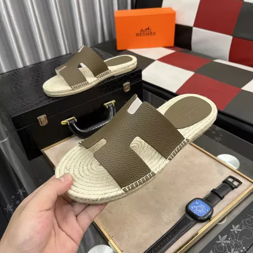 Replica Hermes Slippers For Men #1317397 $60.00 USD for Wholesale