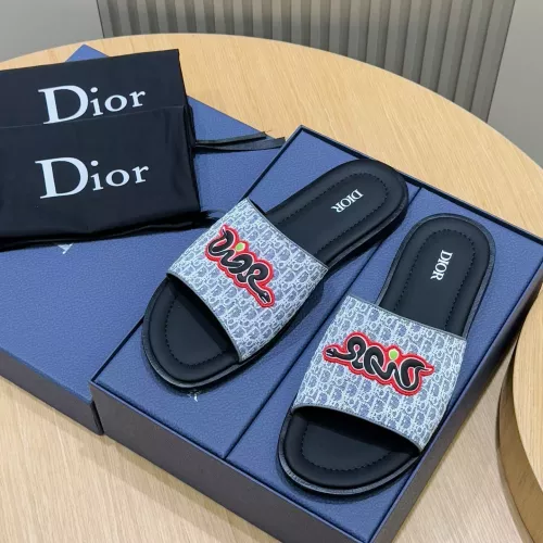 Replica Christian Dior Slippers For Men #1317521 $98.00 USD for Wholesale