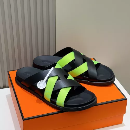 Replica Hermes Slippers For Men #1317533 $56.00 USD for Wholesale
