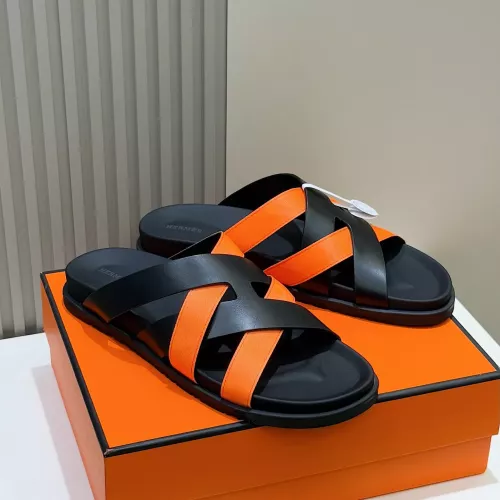 Replica Hermes Slippers For Men #1317535 $56.00 USD for Wholesale