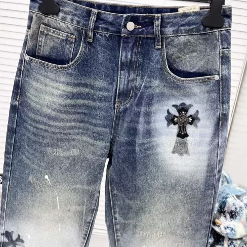 Replica Chrome Hearts Jeans For Men #1317570 $92.00 USD for Wholesale