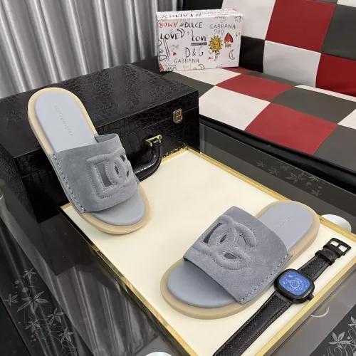 Dolce &amp; Gabbana D&amp;G Slippers For Men #1317814 $64.00 USD, Wholesale Replica Dolce &amp; Gabbana D&amp;G Slippers