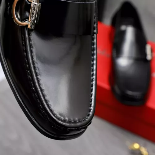 Replica Salvatore Ferragamo Leather Shoes For Men #1318446 $88.00 USD for Wholesale