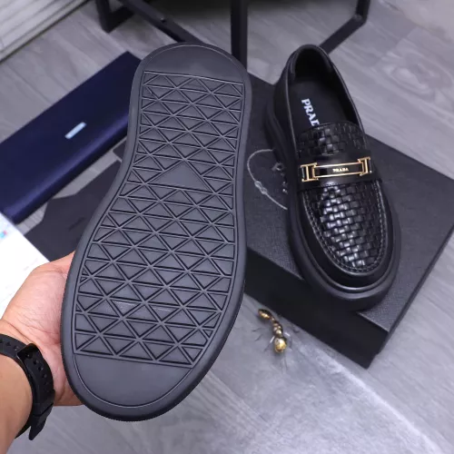 Replica Prada Leather Shoes For Men #1318463 $96.00 USD for Wholesale