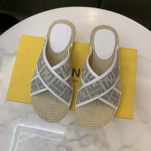 Replica Fendi Slippers For Men #1318474 $60.00 USD for Wholesale