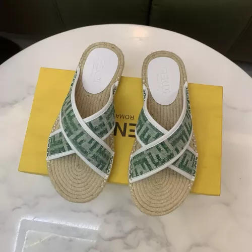 Replica Fendi Slippers For Men #1318476 $60.00 USD for Wholesale