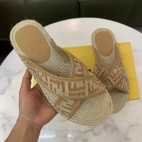 Replica Fendi Slippers For Men #1318478 $60.00 USD for Wholesale