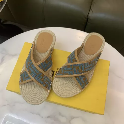 Replica Fendi Slippers For Men #1318480 $60.00 USD for Wholesale