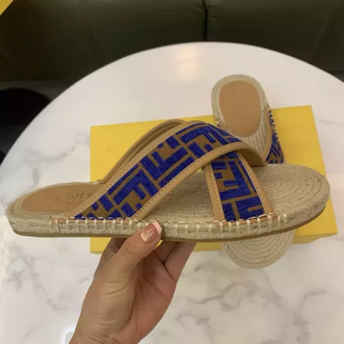 Replica Fendi Slippers For Men #1318481 $60.00 USD for Wholesale
