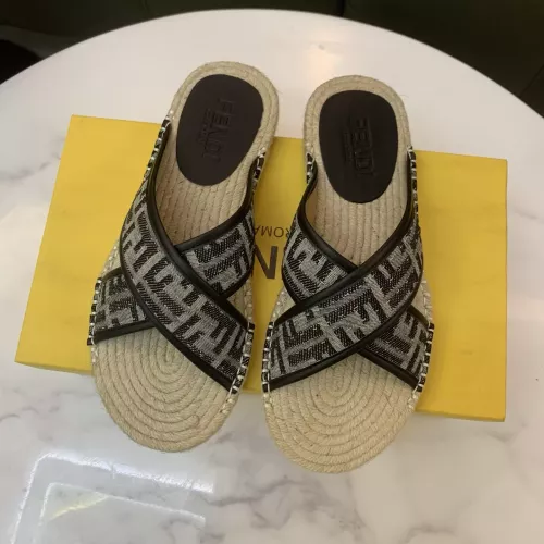 Replica Fendi Slippers For Men #1318482 $60.00 USD for Wholesale