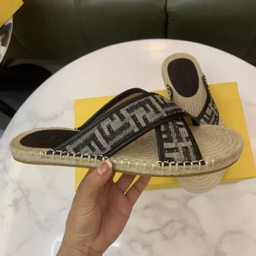 Replica Fendi Slippers For Men #1318482 $60.00 USD for Wholesale